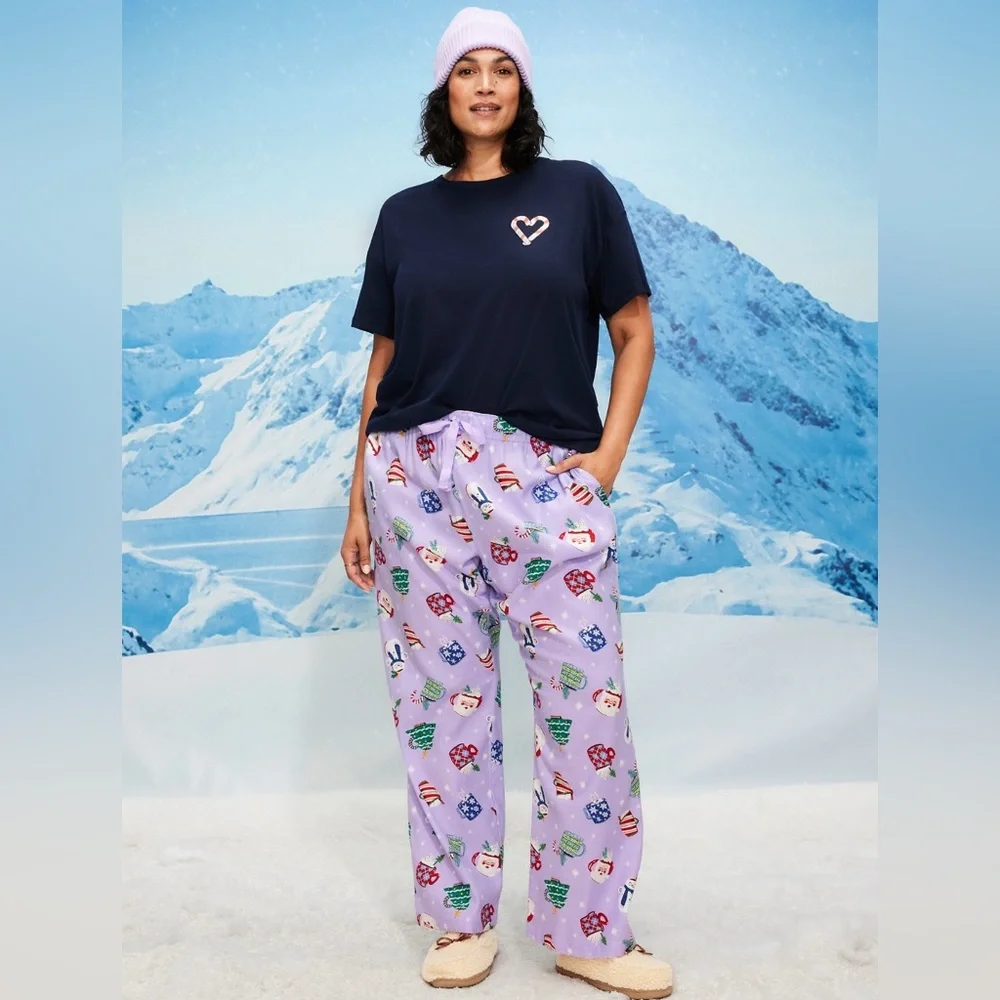 🆕 Old Navy Women's Mid-Rise Flannel Pajama Bottoms PJ Sleep Pants L 12-14